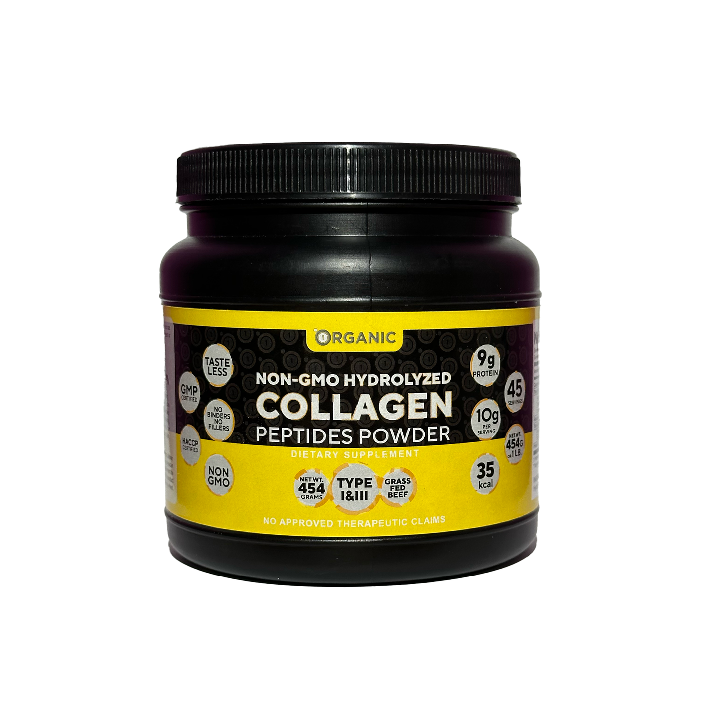 1ORGANIC Collagen Peptides Powder 454g