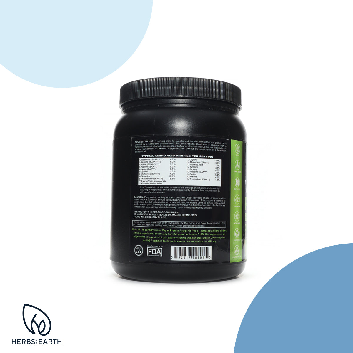 Vegan Plant Based Protein Powder Chocolate