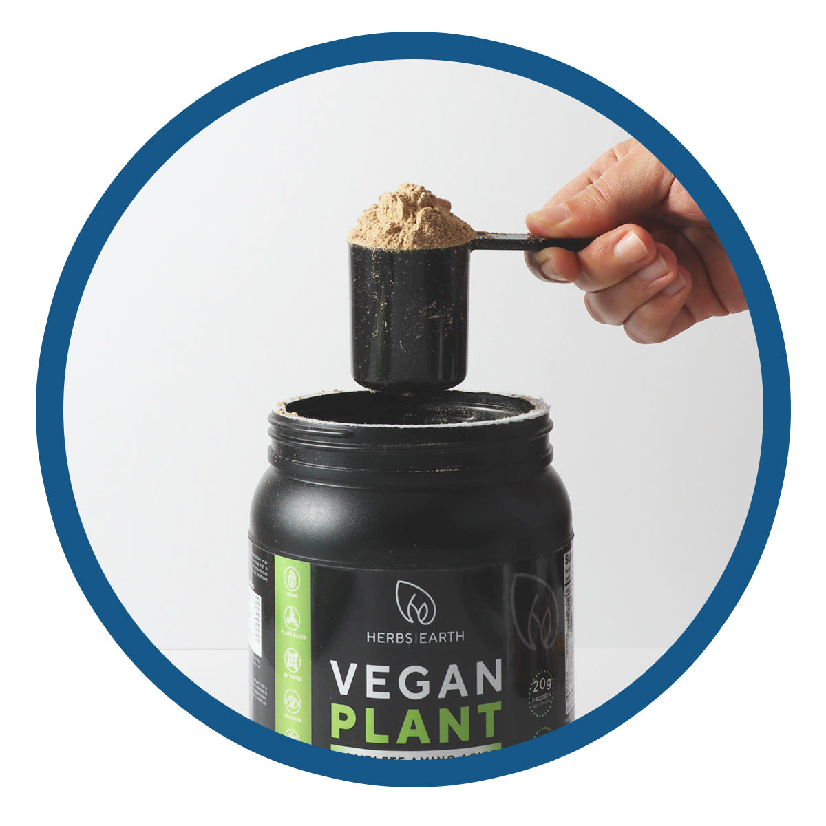Vegan Plant Based Protein Powder Chocolate