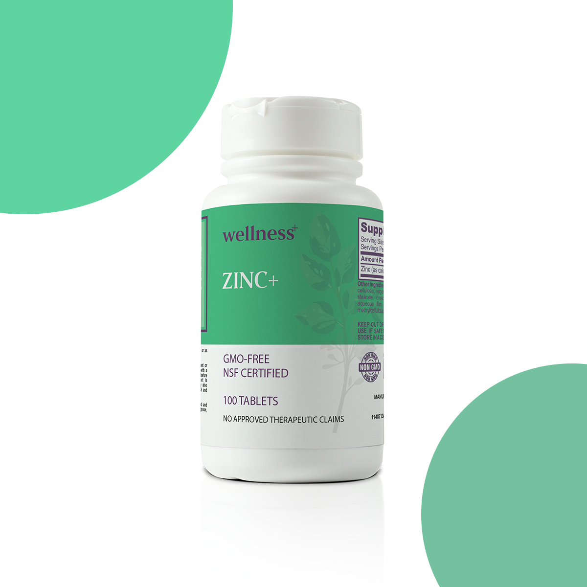 Wellness+ Zinc 50mg 100s