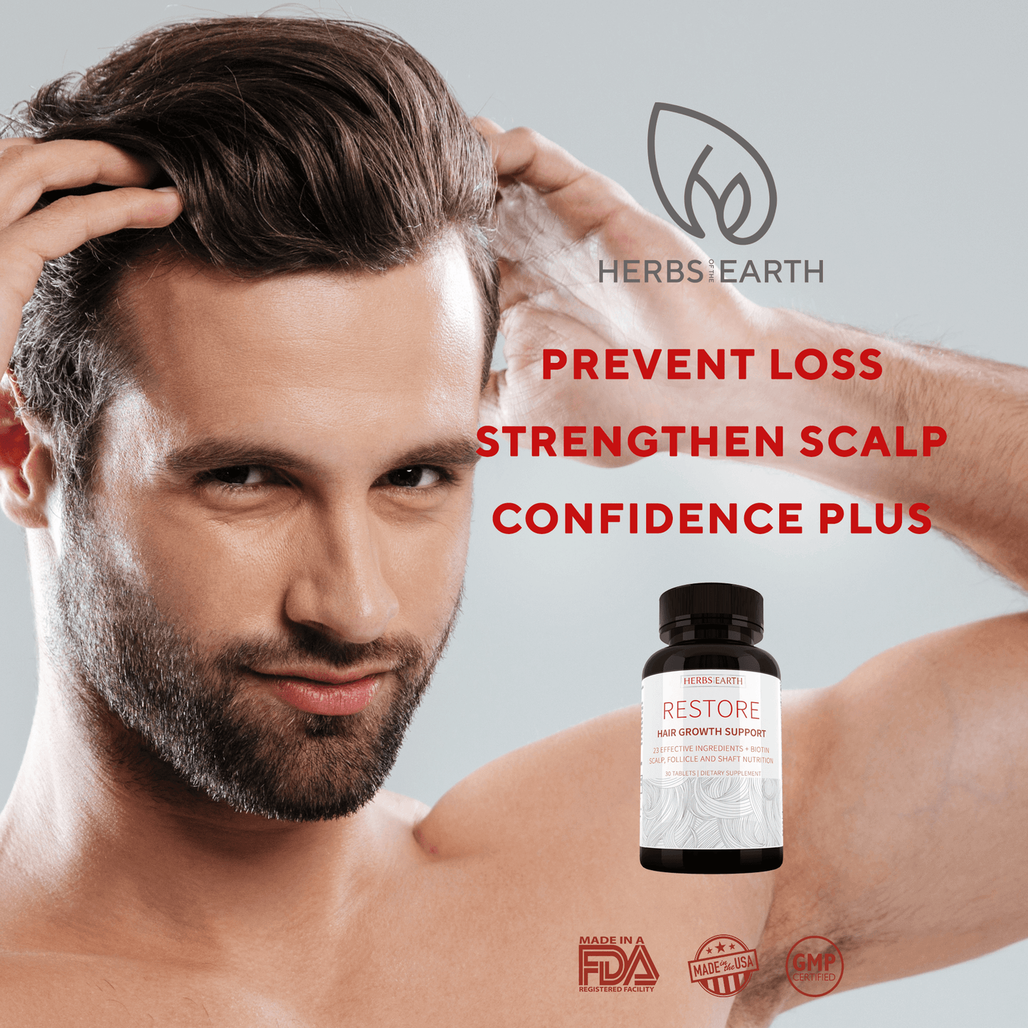DADTASTIC COMPLETE HAIR GROWTH SUPPORT: Complete Men+ Restore