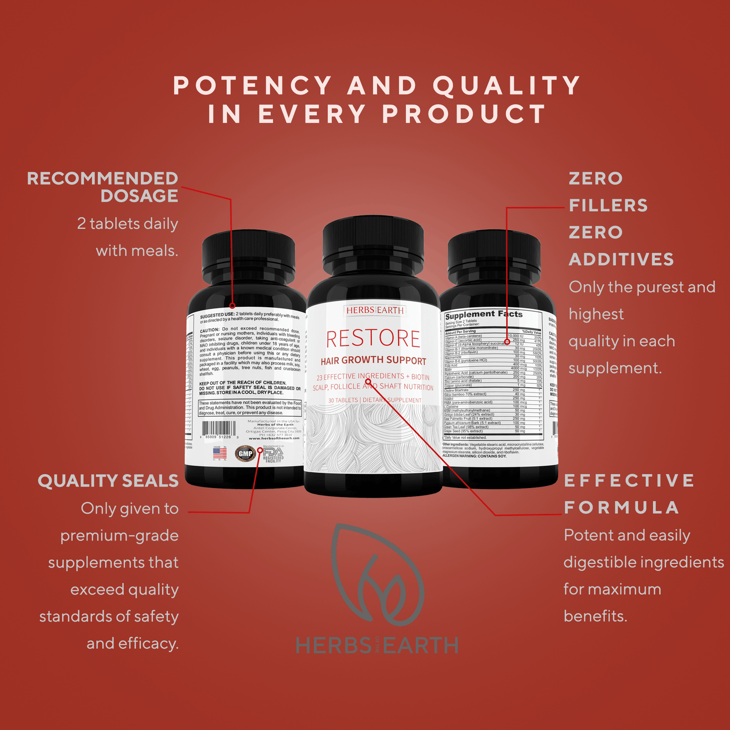 DADTASTIC COMPLETE HAIR GROWTH SUPPORT: Complete Men+ Restore