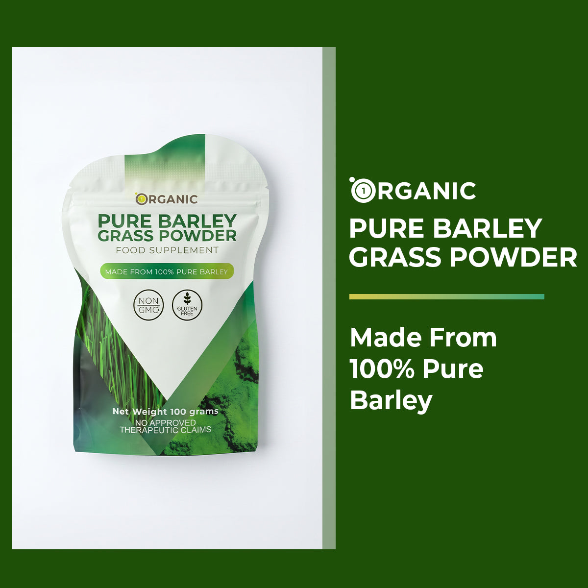 1ORGANIC Pure Barley Grass 100g