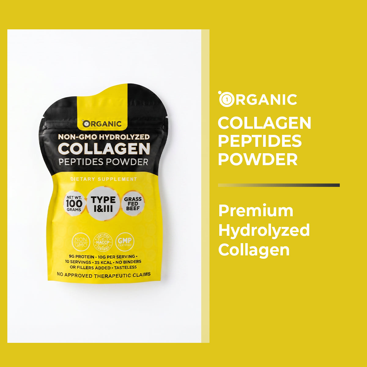 1ORGANIC Collagen Powder 100g
