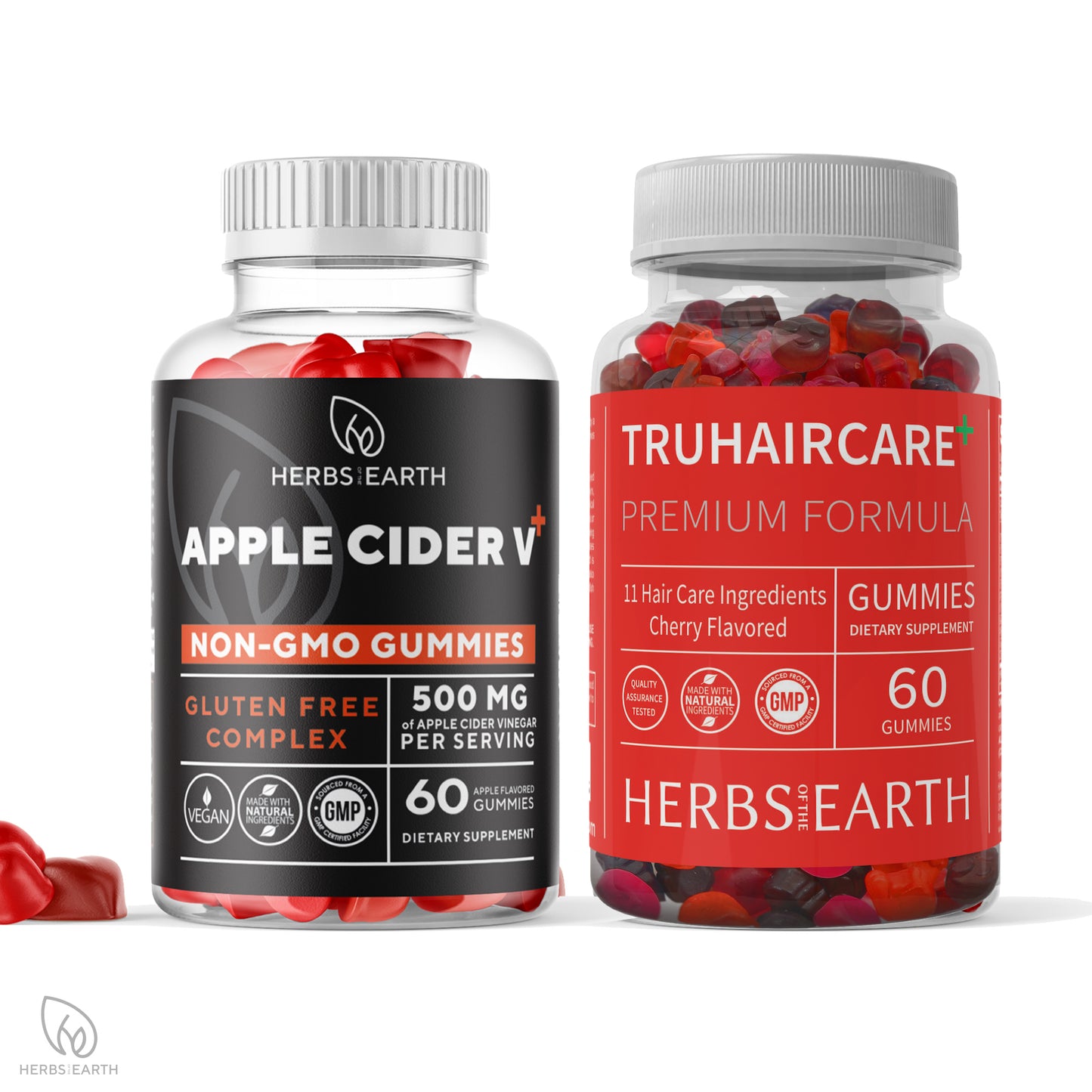 Apple Cider Vinegar 60 Gummies & TruHairCare Hair Growth and Thickness Maximizer