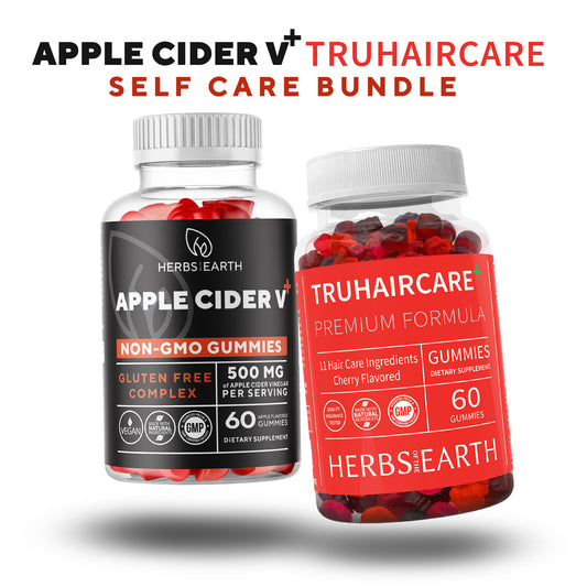 Apple Cider Vinegar 60 Gummies & TruHairCare Hair Growth and Thickness Maximizer