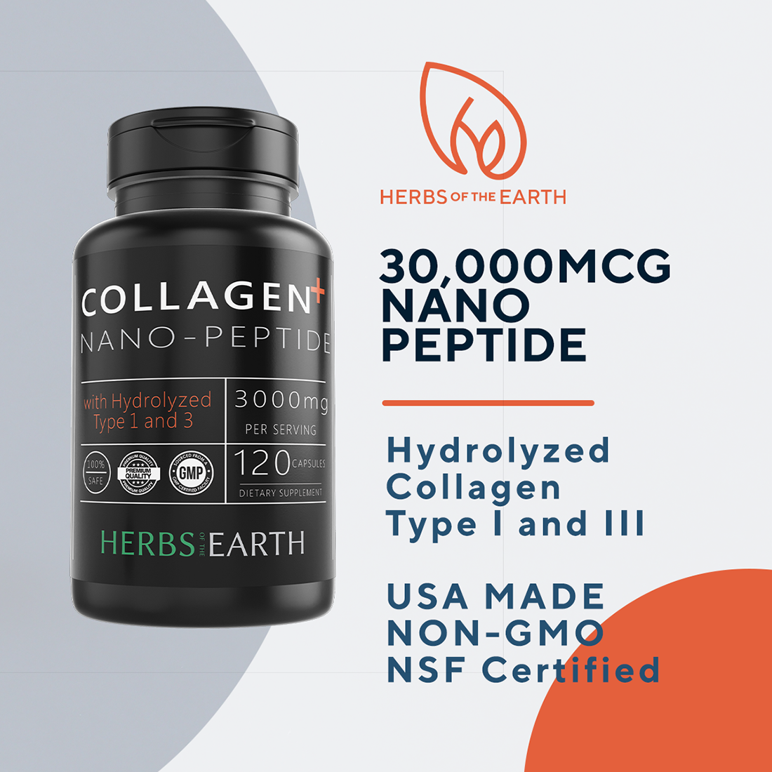 Collagen Hydrolyzed Nano Peptides Type 1 & 3