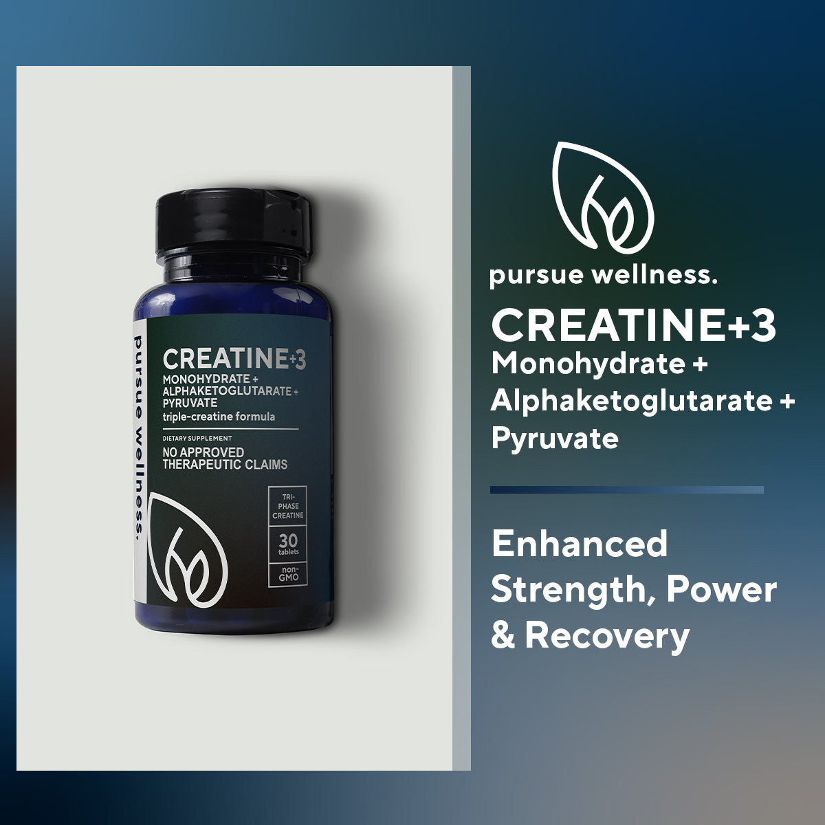 PW Creatine3+ 30 Tablets