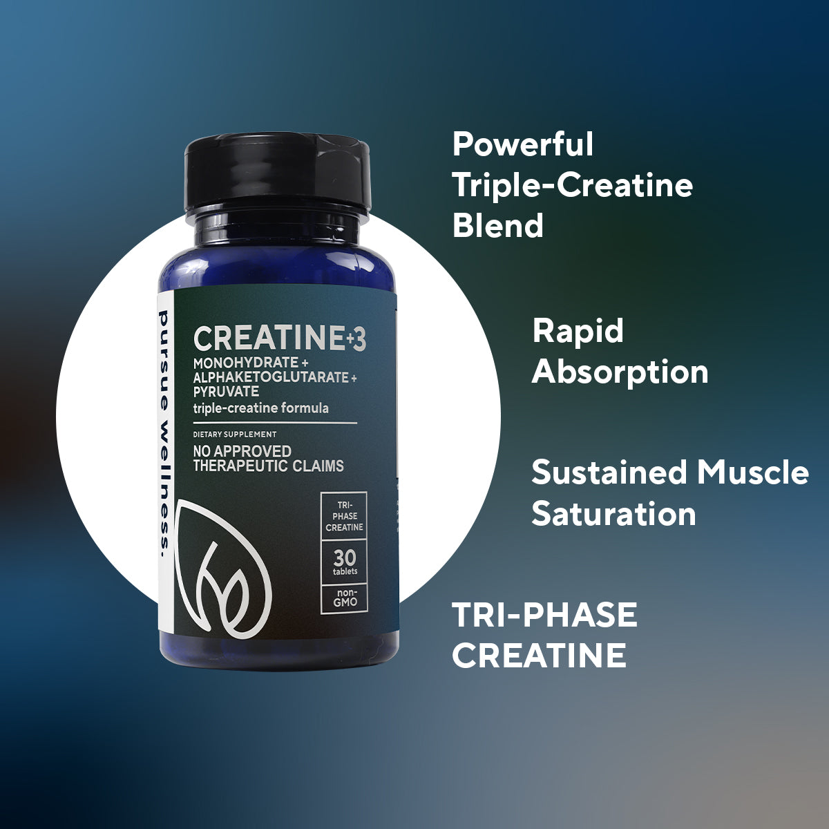 PW Creatine3+ 30 Tablets