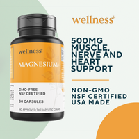 Wellness+ Magnesium 500mg 60s