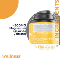 Wellness+ Magnesium 500mg 60s