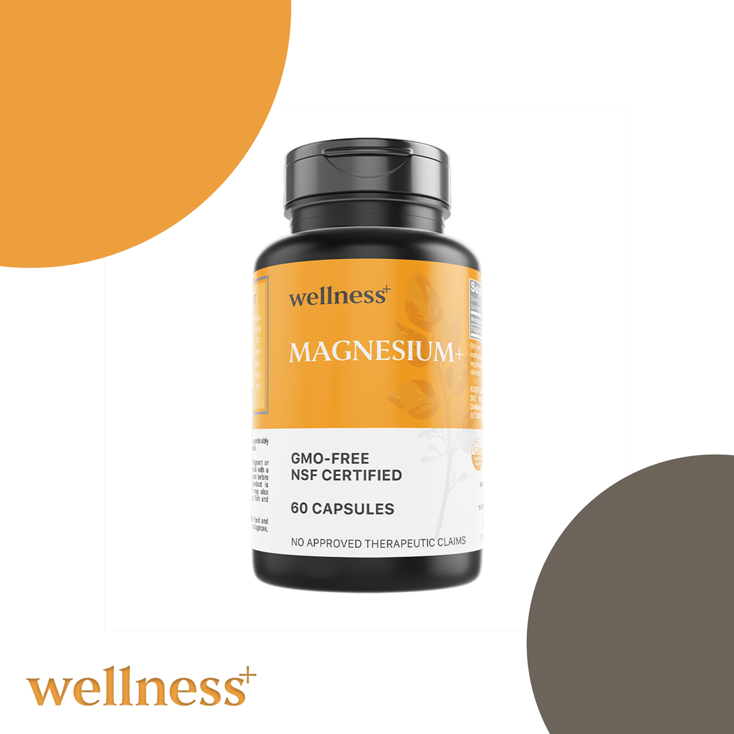 Wellness+ Magnesium 500mg 60s