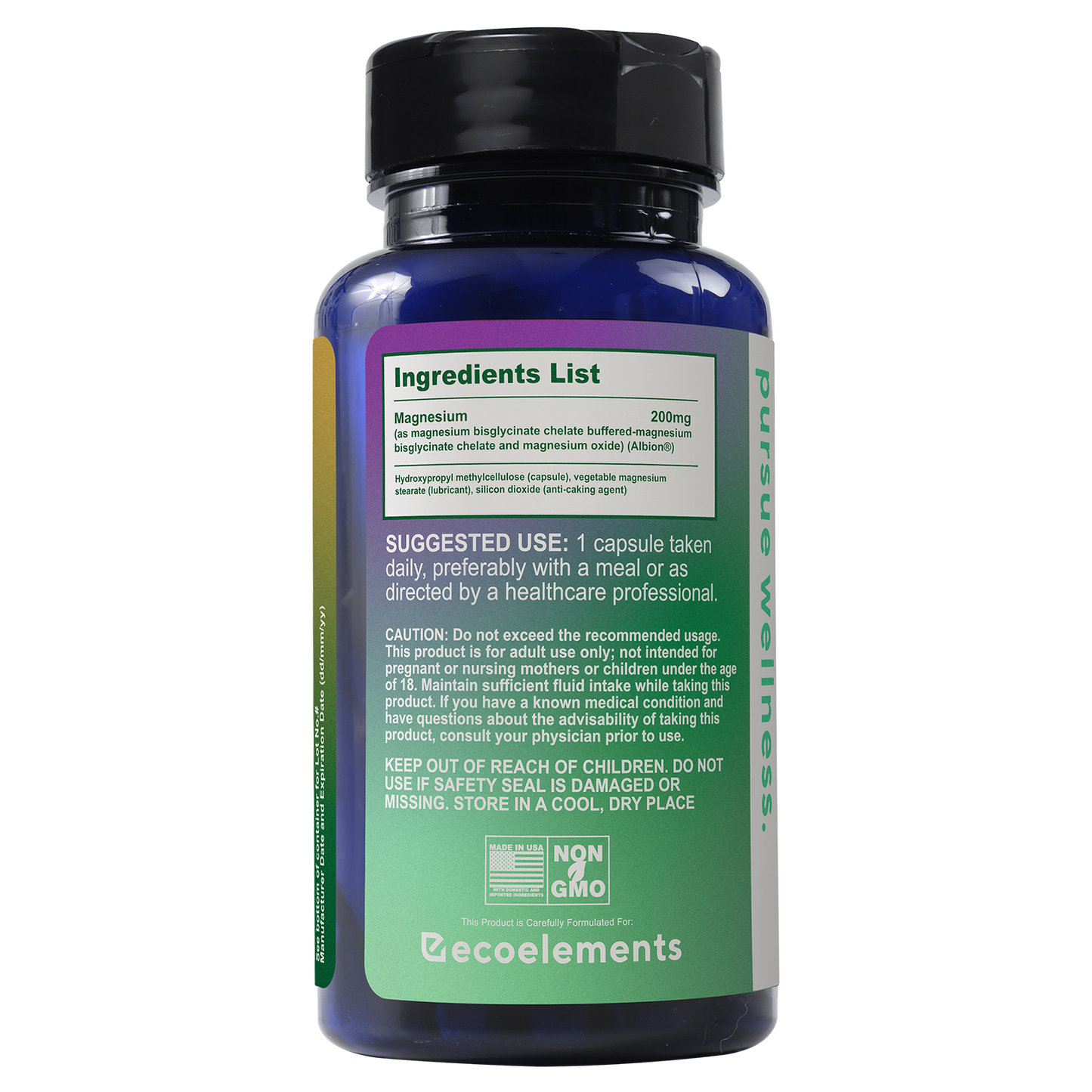 PW Magnesium Bisglycinate 200mg 30s