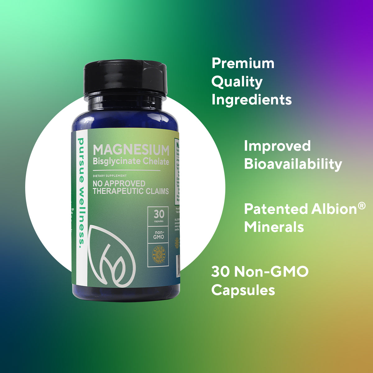 PW Magnesium Bisglycinate 200mg 30s