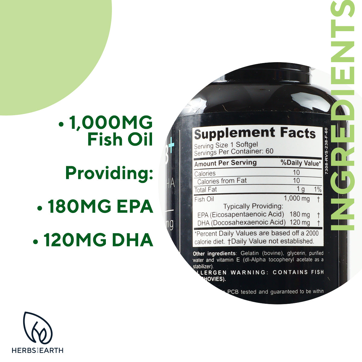 Omega 3+ EPA and DHA Fish Oil