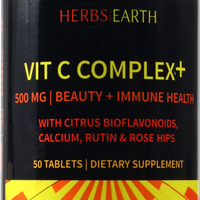 Vitamin C Complex+ 500mg 50 Tablets and Vitamin E 400 I.U. 50 Capsules