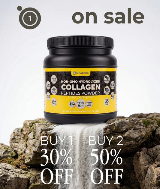 1ORGANIC Collagen Peptides Powder 454g