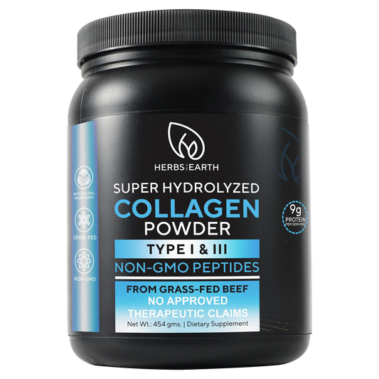 Collagen Powder+Peptides 9g Protein, 454g jar