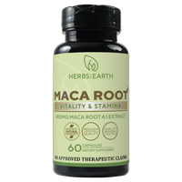 Maca Root Capsules - Pure Organic Maca Root Extract 4:1 1600MG