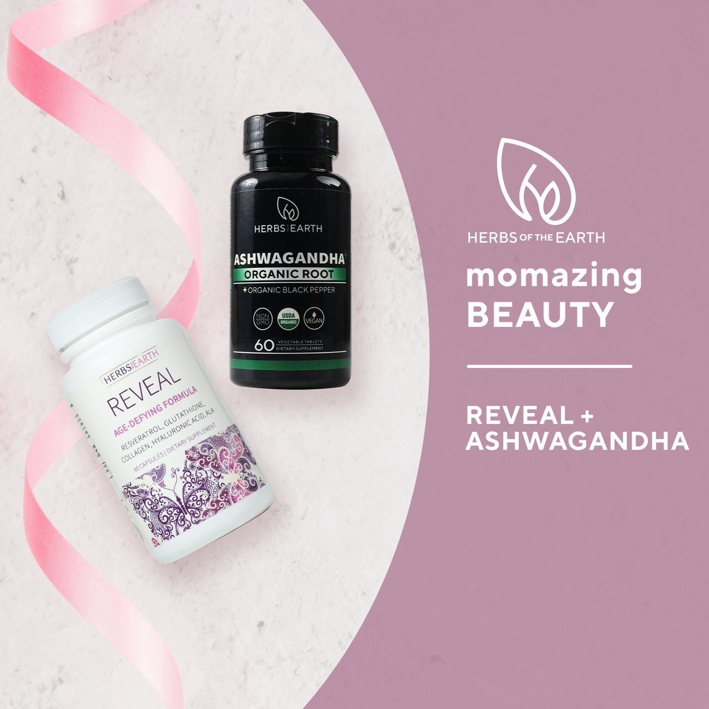 MOMAZING BEAUTY: REVEAL + ORGANIC ASHWAGANDHA