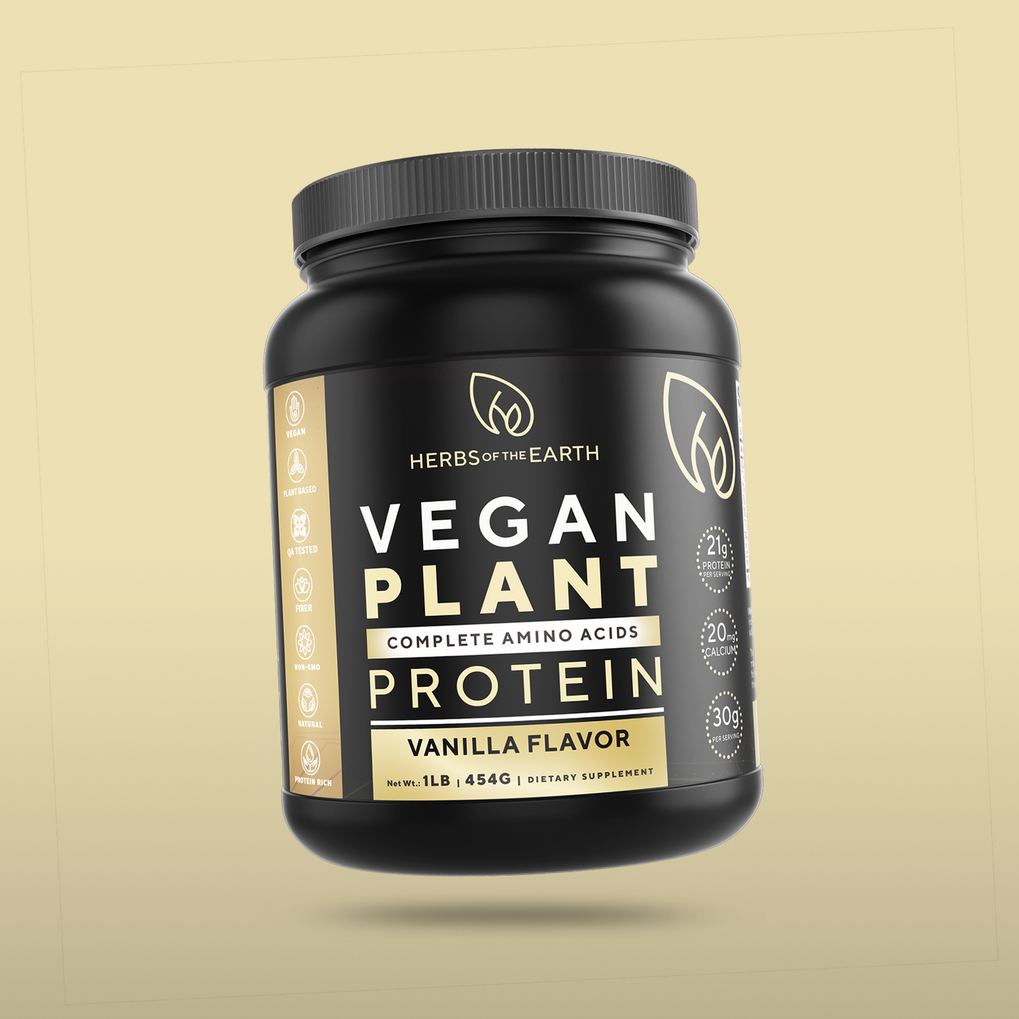 Vegan Plant Based Protein Powder Vanilla