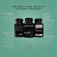 Biotin 10,000MCG 90 capsules and Collagen Nano Peptides Hydrolyzed Types 1 and 3