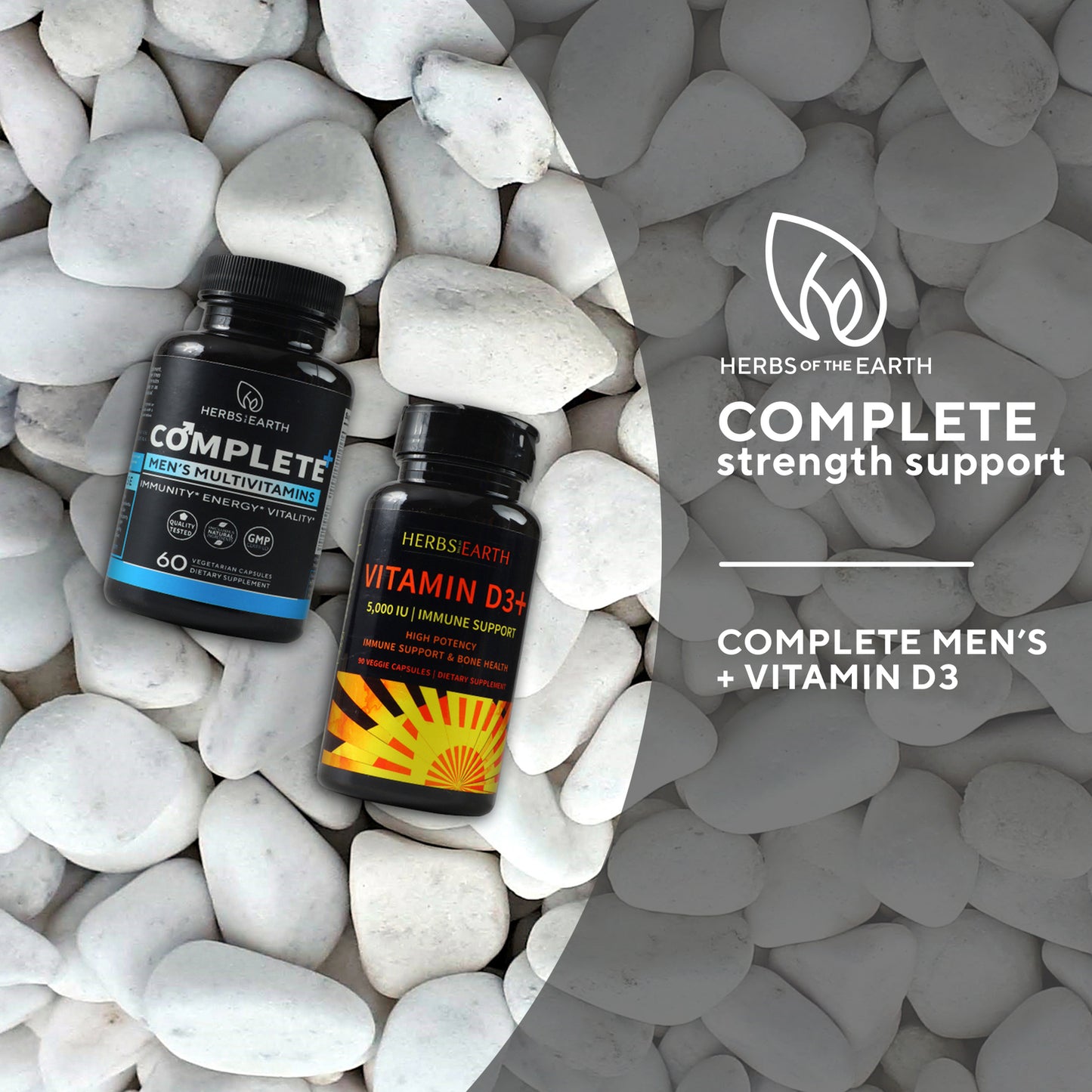 DADTASTIC COMPLETE STRENGTH SUPPORT: Complete Men + Vitamin D3 5000IU